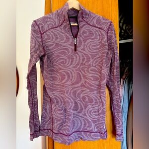 Smart wool merino quarter zip base layer